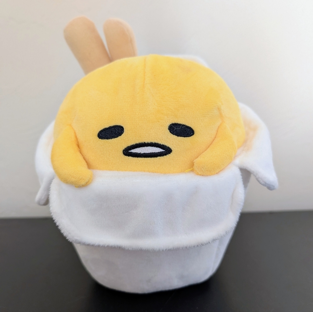 Gudetama Takeout Container Plush Toy